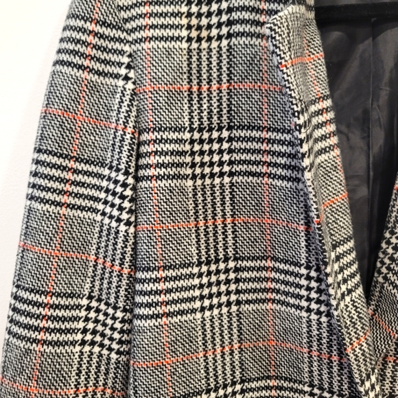 Jacqueline de Yong Plaid Coat Extra Small - Picture 4 of 5
